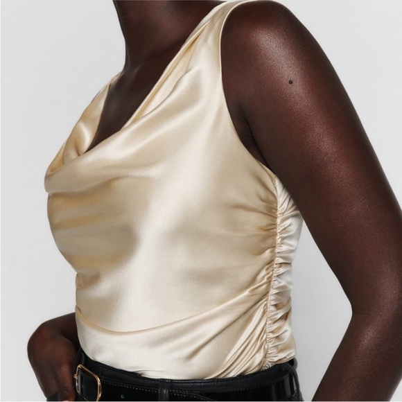 Reformation Keira Silk Top NWT Size 0 - Picture 1 of 4